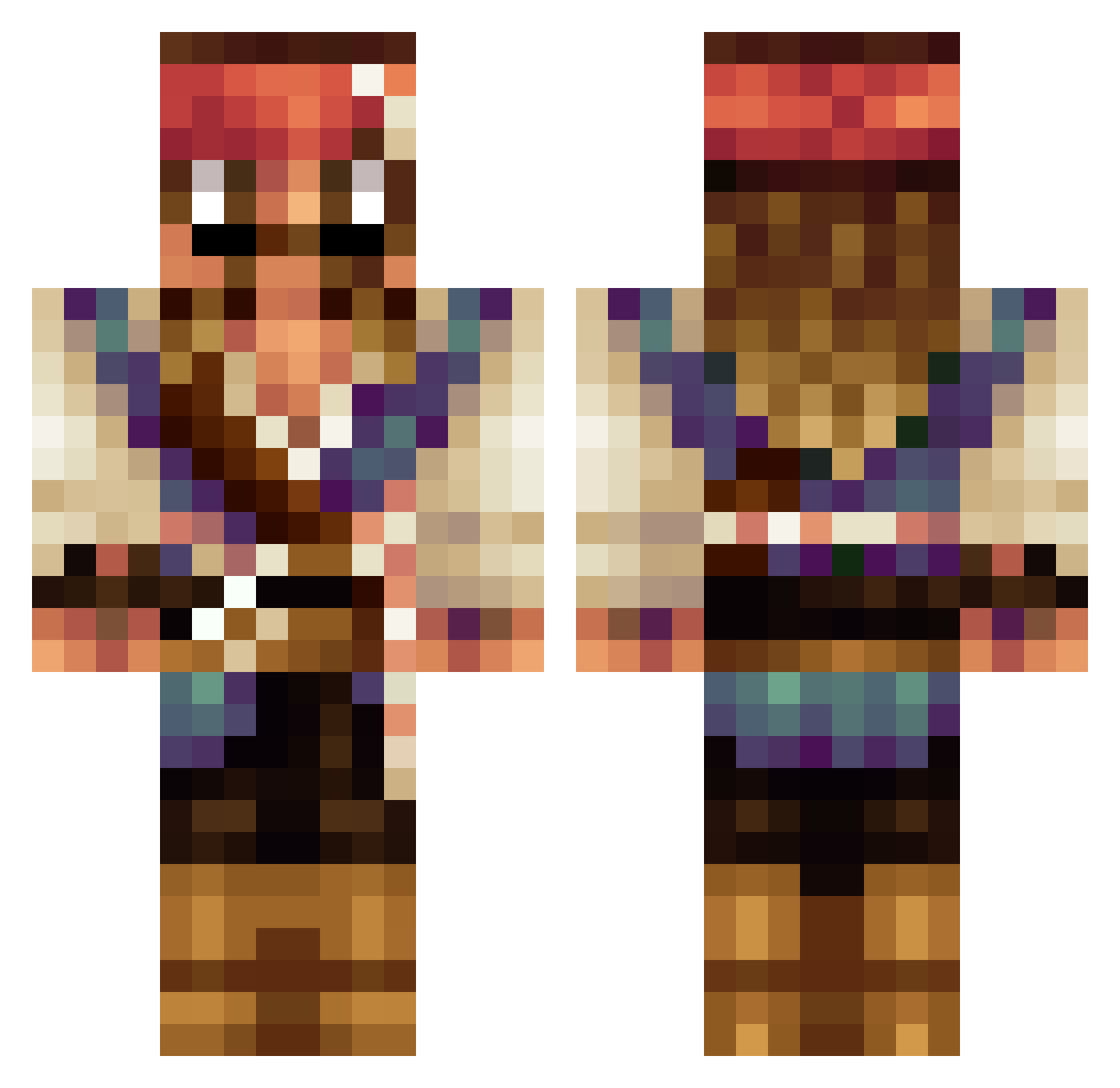 Timmothy_Burger Minecraft skin, front and back view