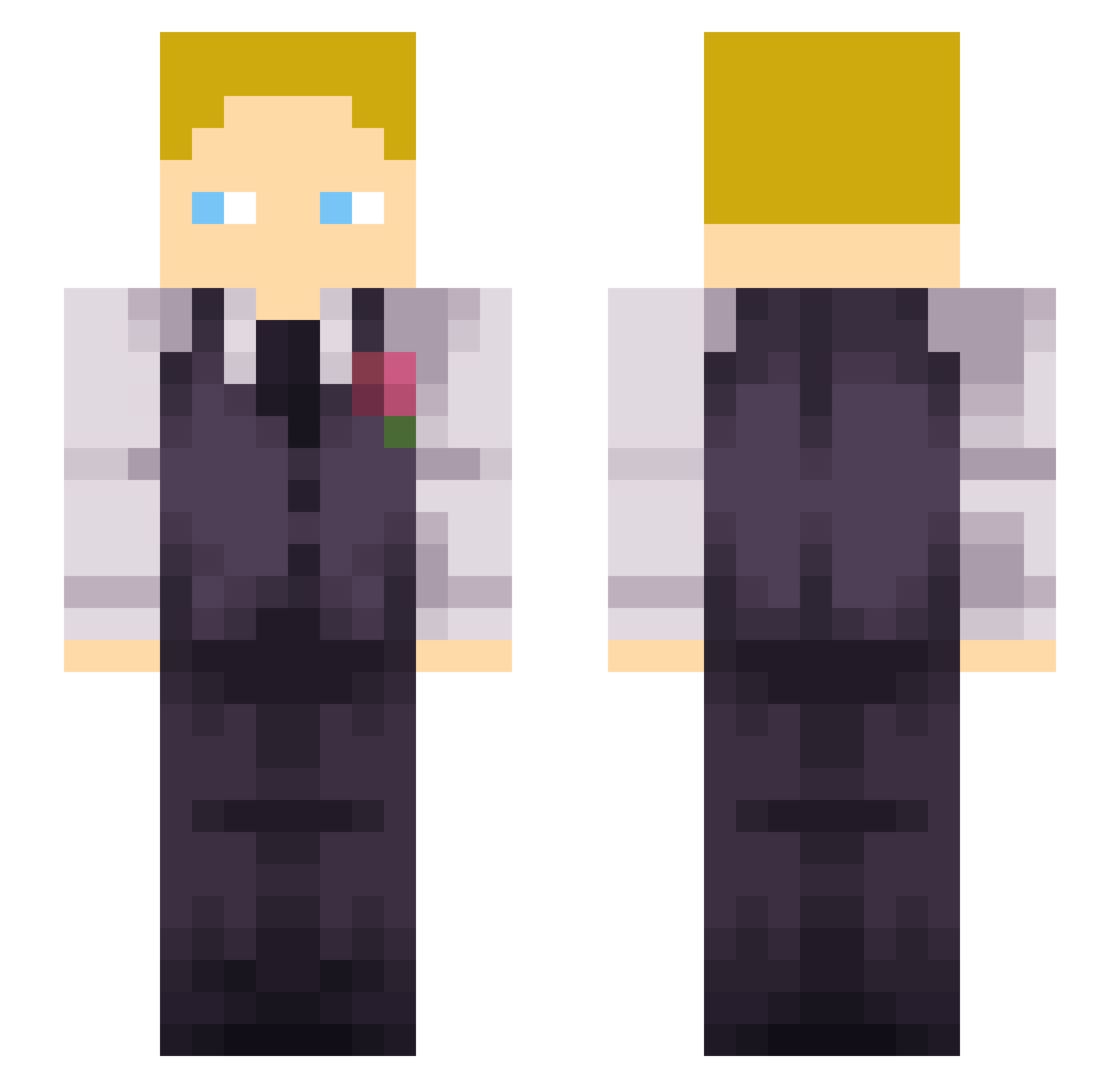 constimonst Minecraft skin, front and back view