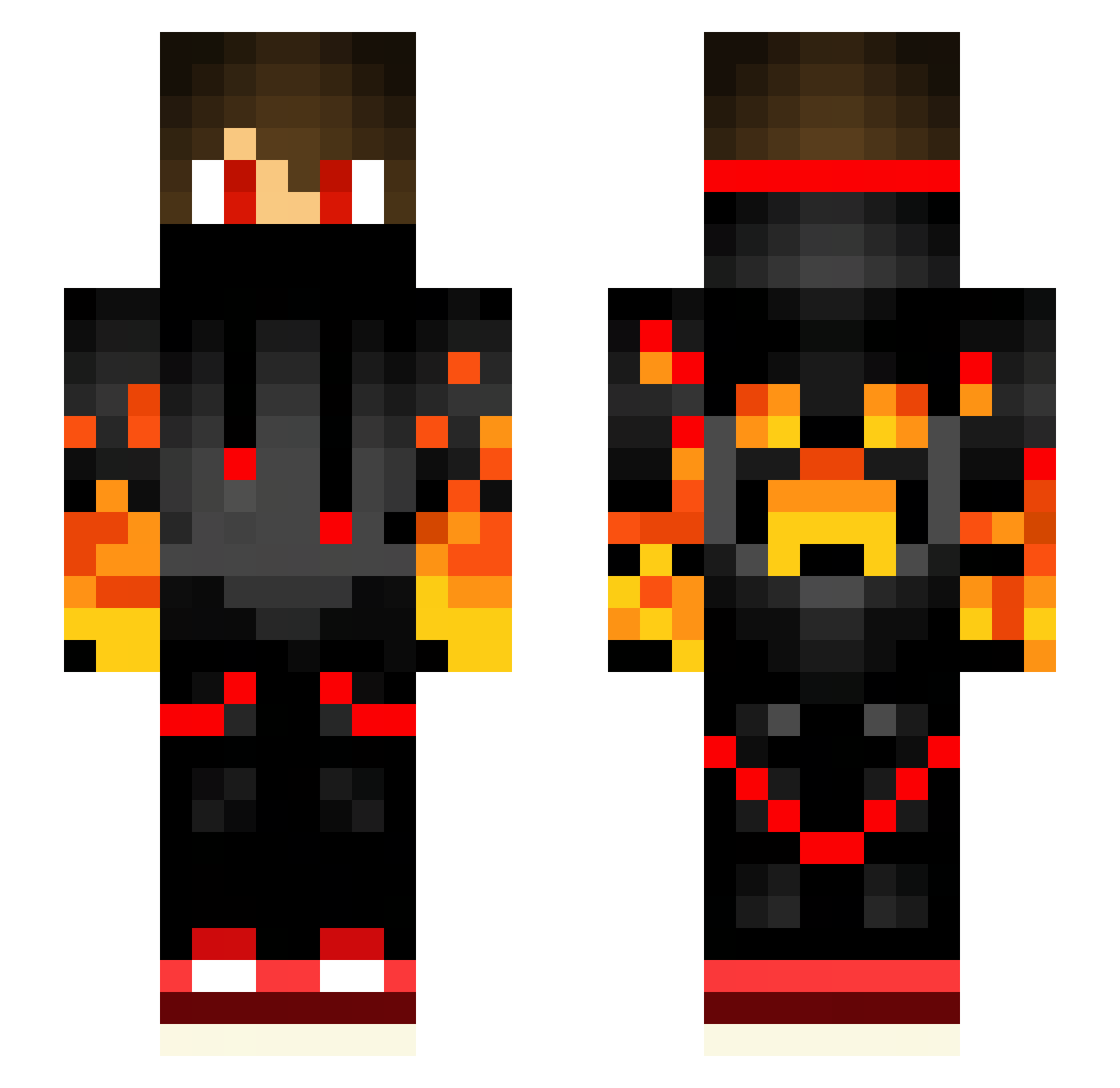 Sesiom07 Minecraft skin, front and back view