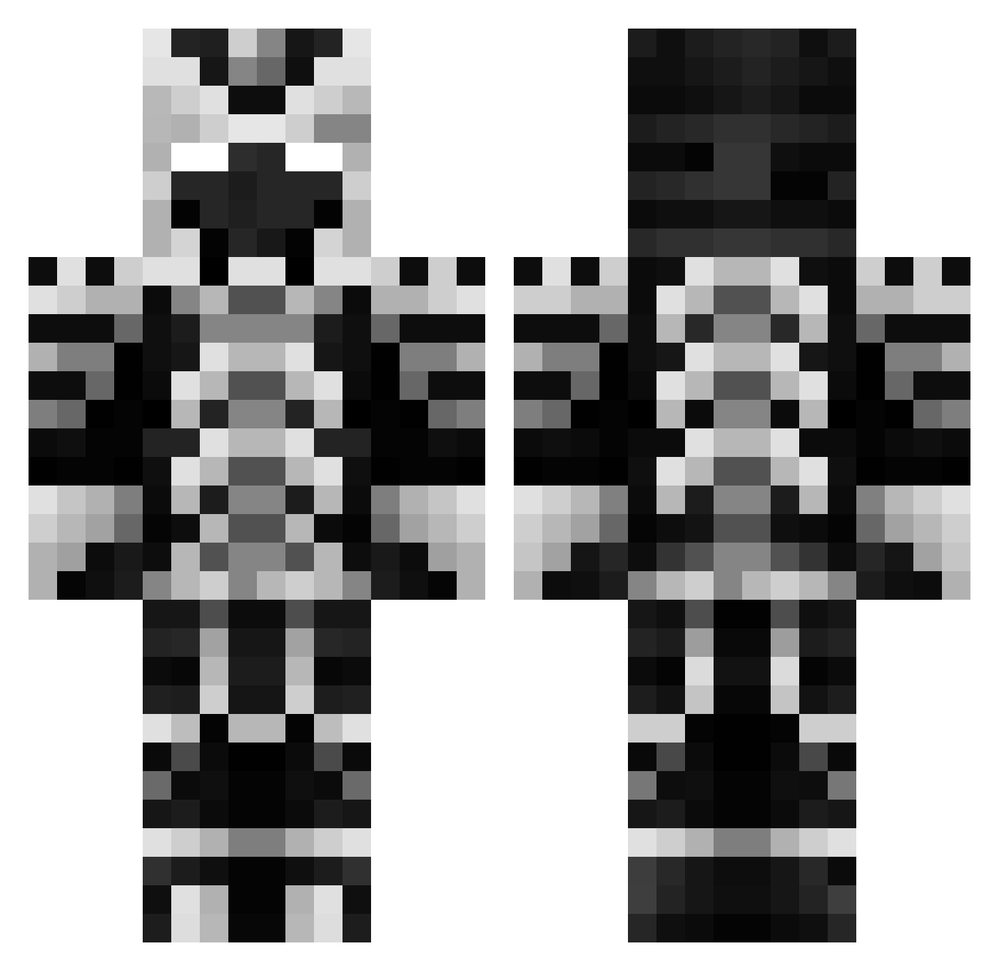 samuraiordekcik Minecraft skin, front and back view