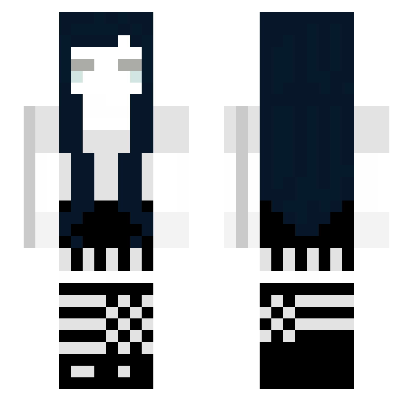 dekay33 Minecraft skin, front and back view