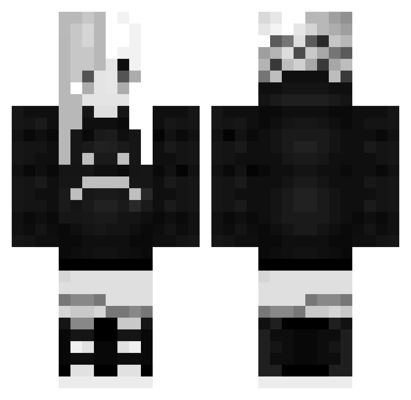 Xin69FanBoyy Minecraft skin, front and back view