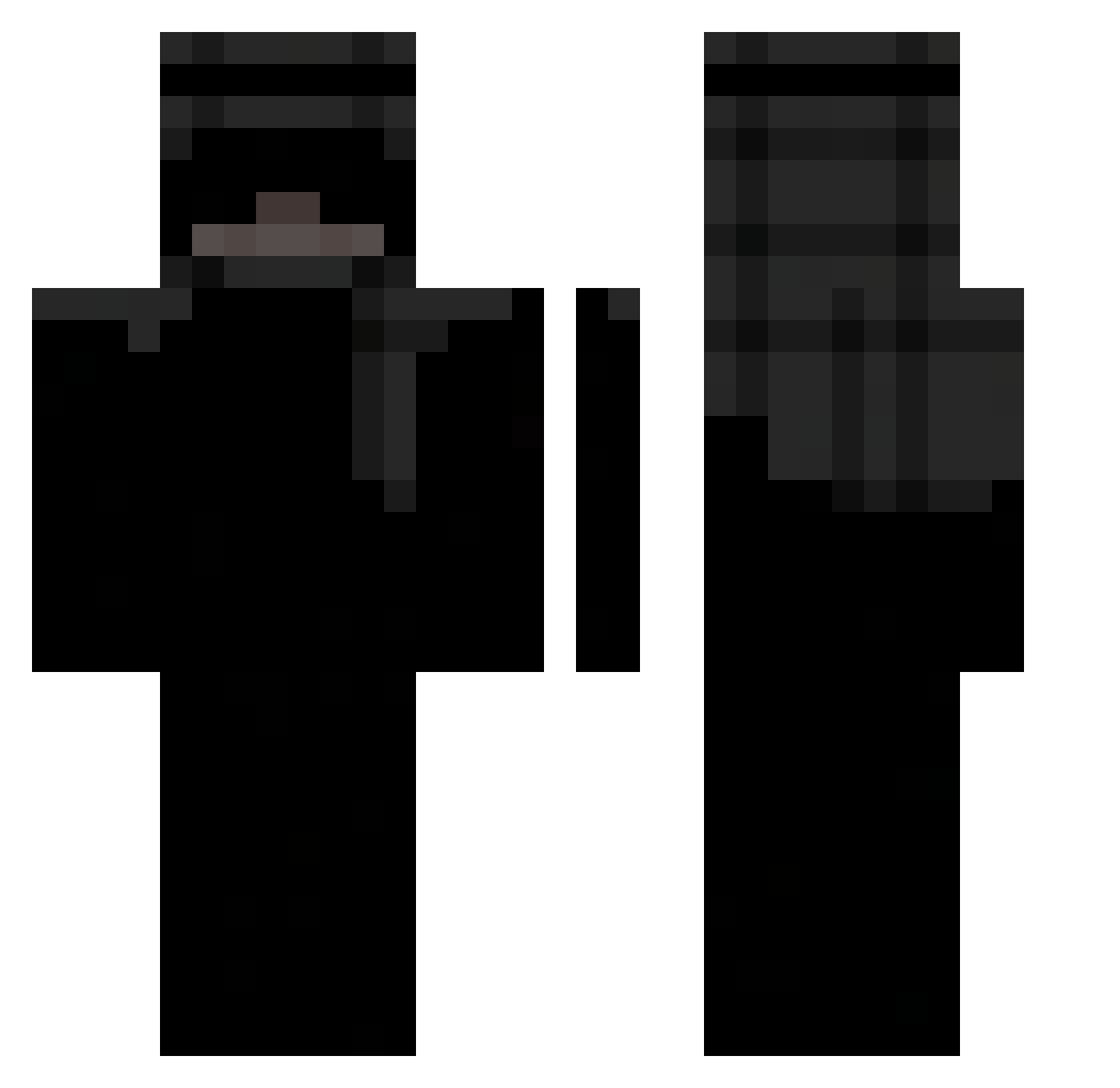 zetaaaaa Minecraft skin, front and back view