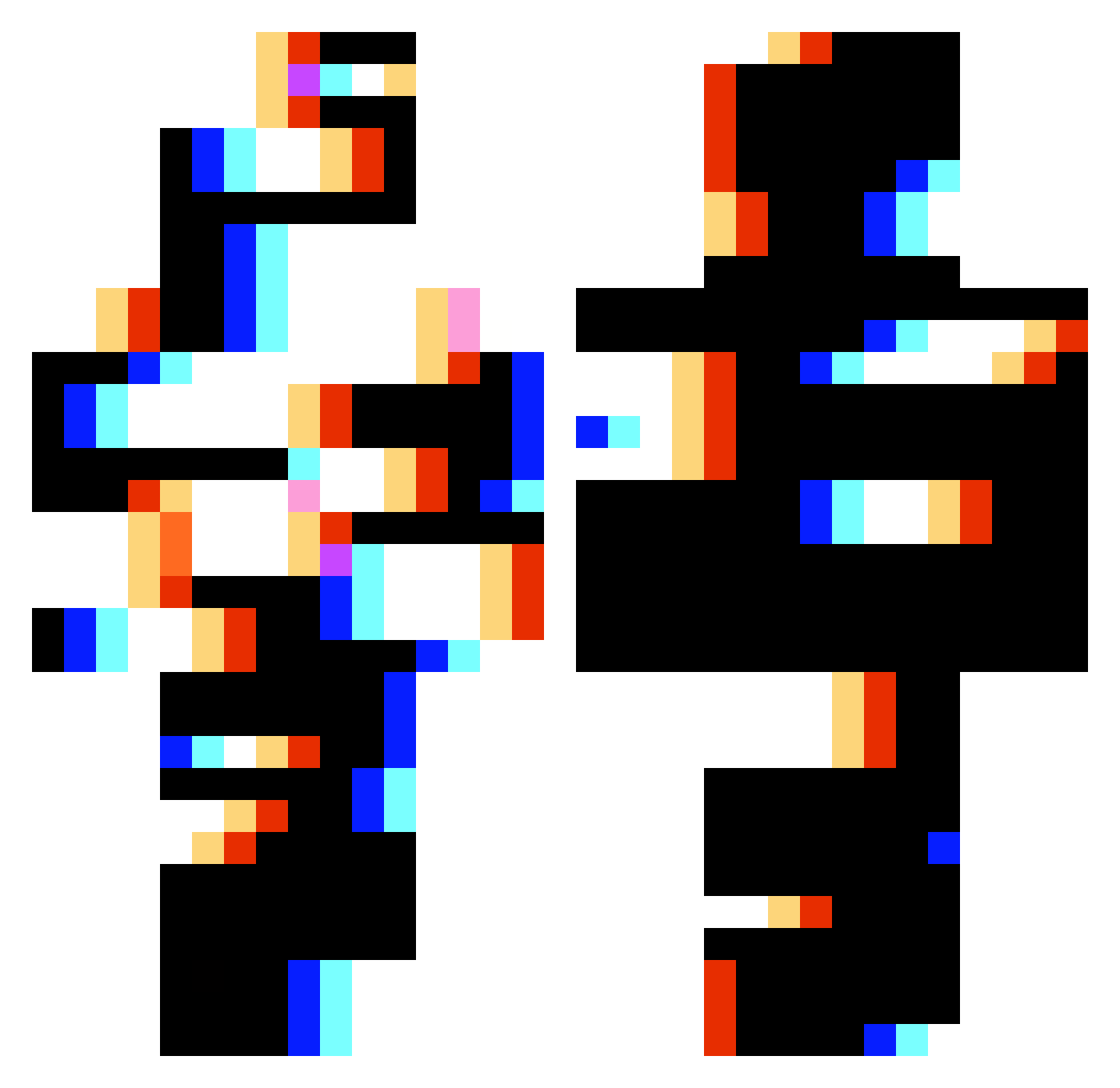 z_Simone Minecraft skin, front and back view