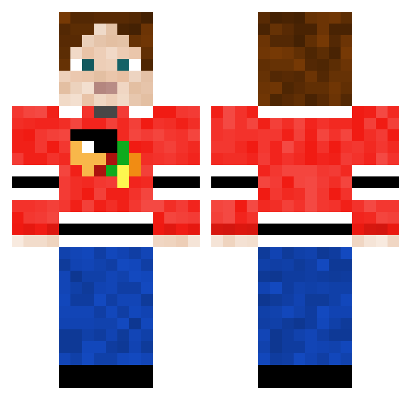 JustyBeck - hockey jersey Minecraft skin