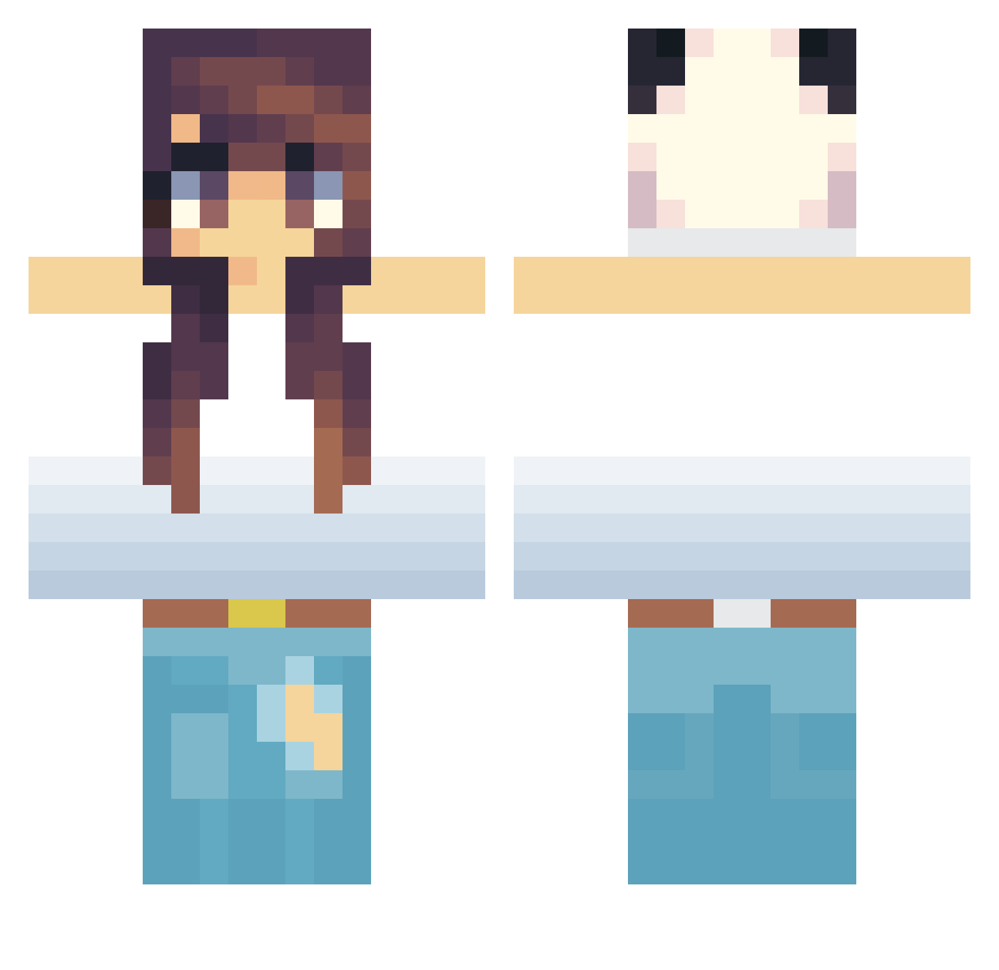 dragon_blaze Minecraft skin, front and back view
