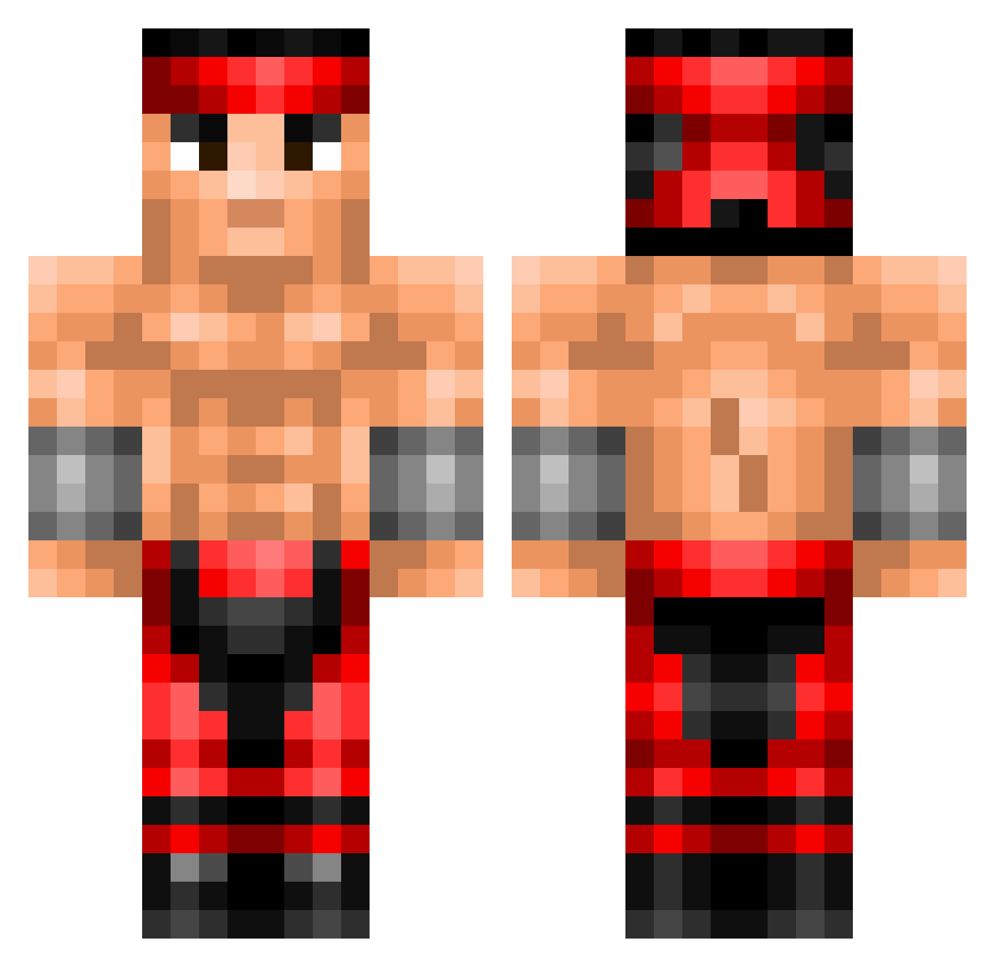 GennaroRubik_ Minecraft skin, front and back view