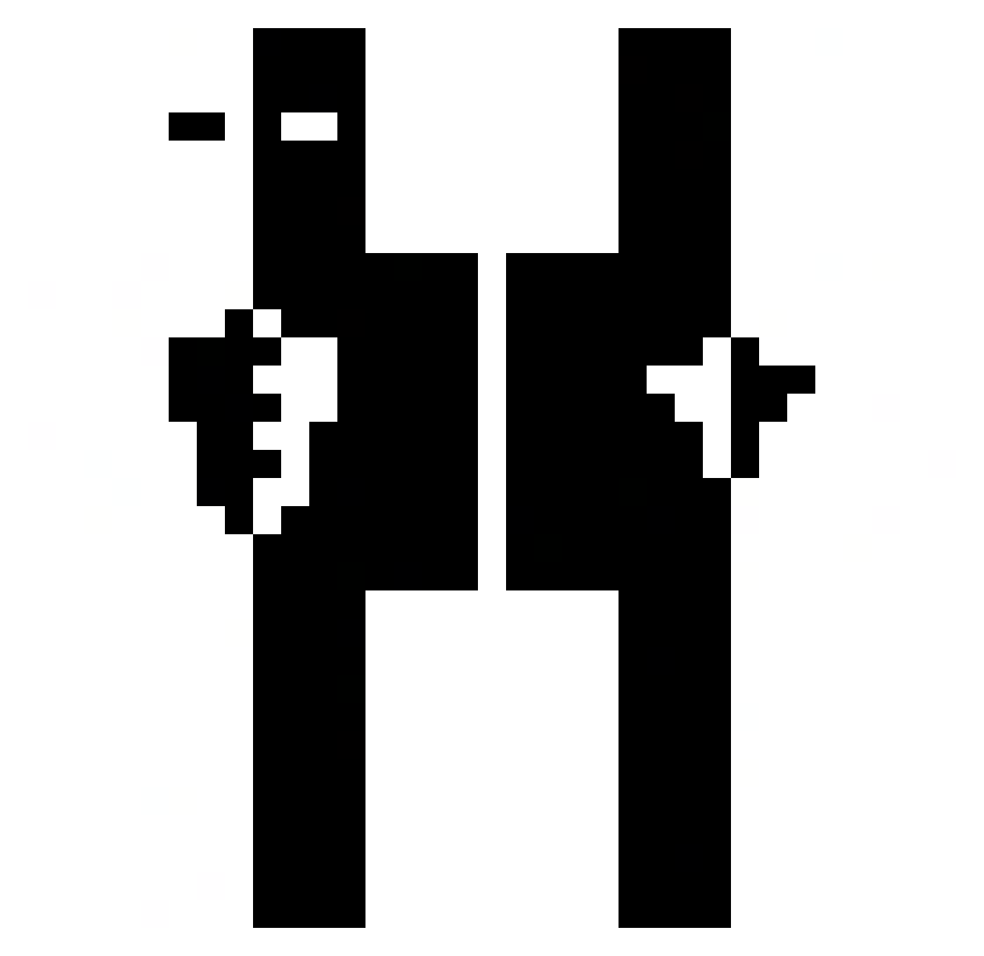 Revaletion Minecraft skin, front and back view