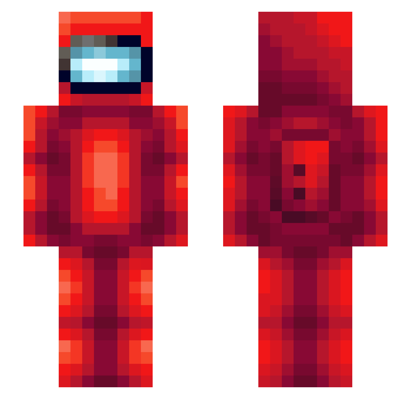 Alexthepro397 Minecraft skin, front and back view