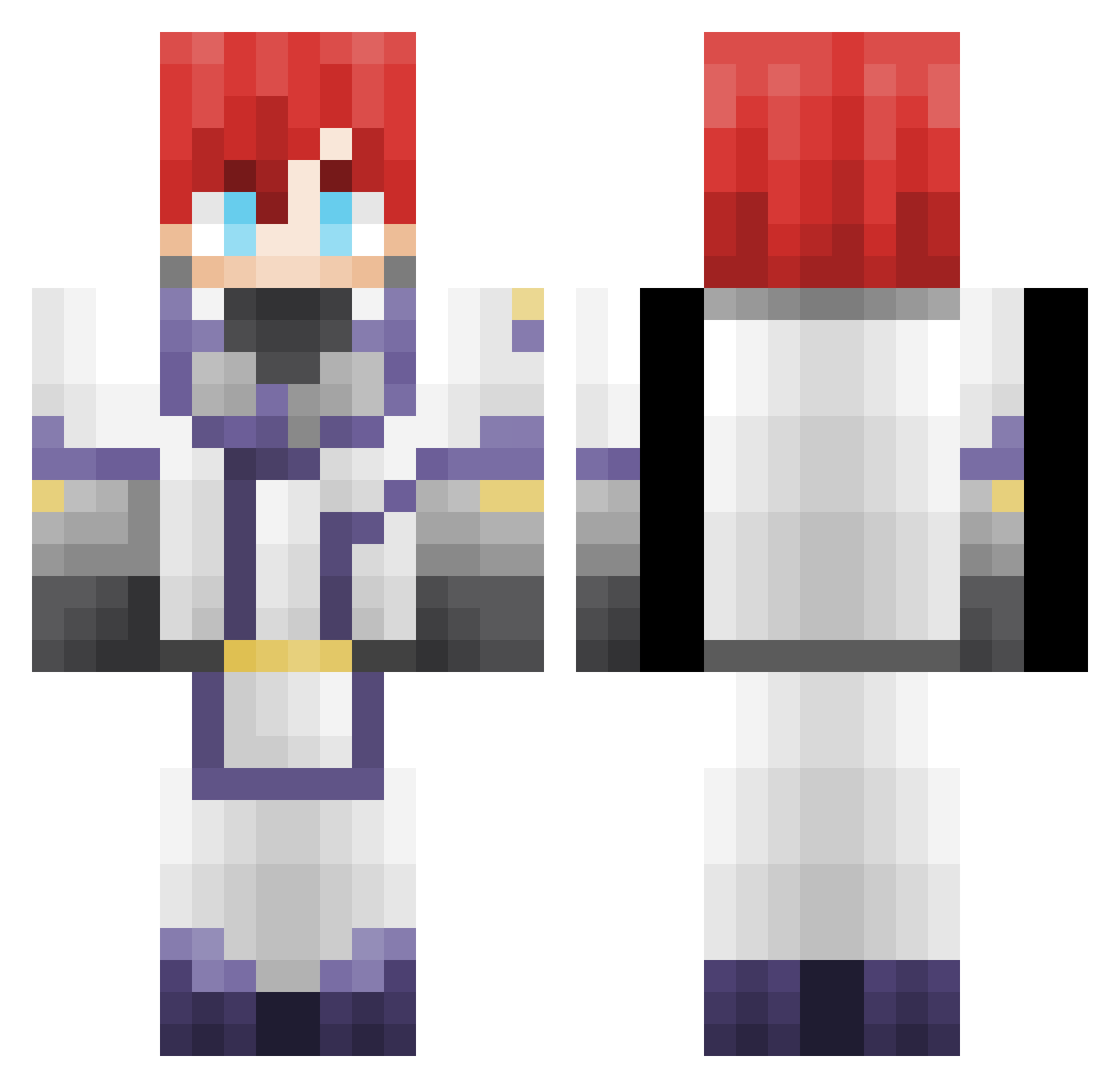 quandale_goated Minecraft skin, front and back view