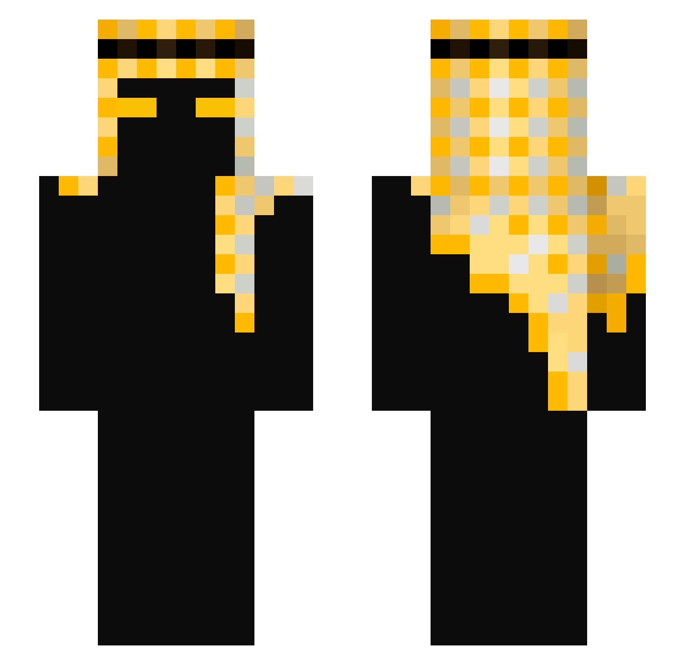 z1ir Minecraft skin, front and back view