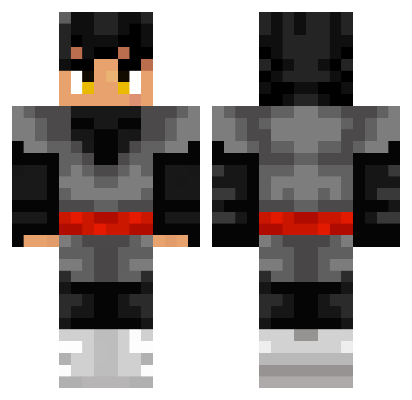 Semiconsciously Minecraft skin, front and back view