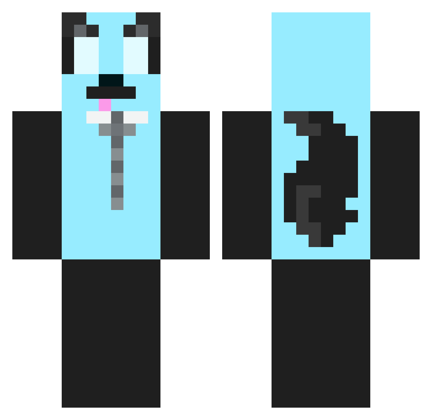YoBroItsSpence Minecraft skin, front and back view