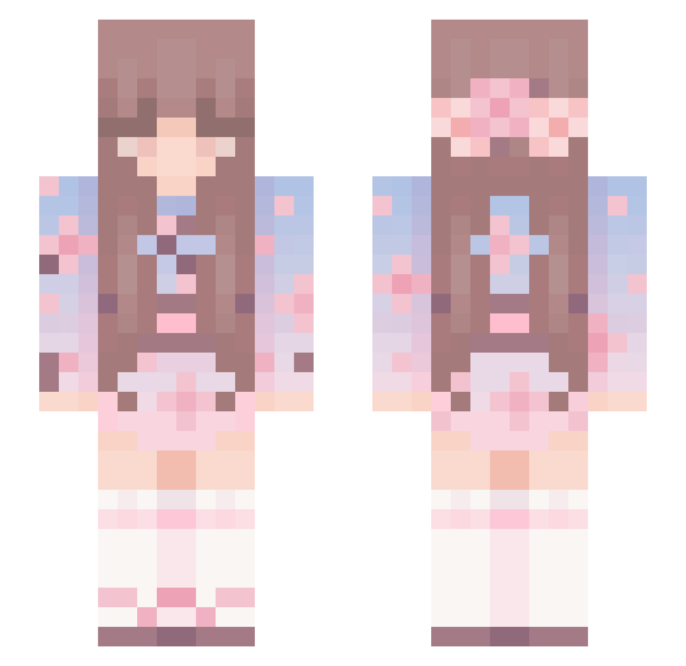 ella_ina Minecraft skin, front and back view