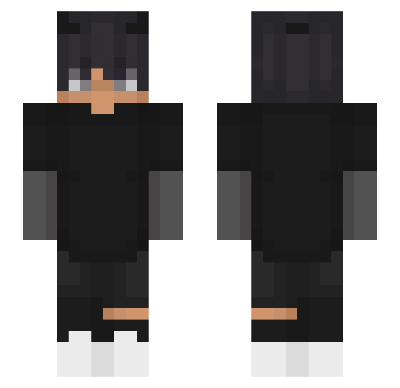 Gusta Minecraft skin, front and back view