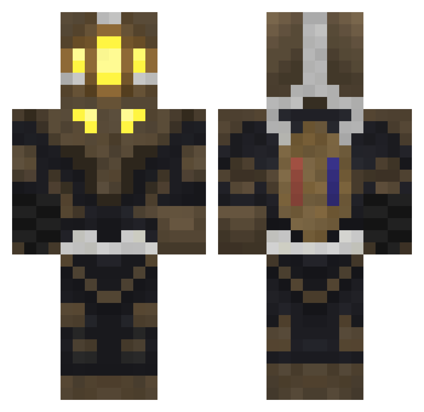 162009 Minecraft skin, front and back view