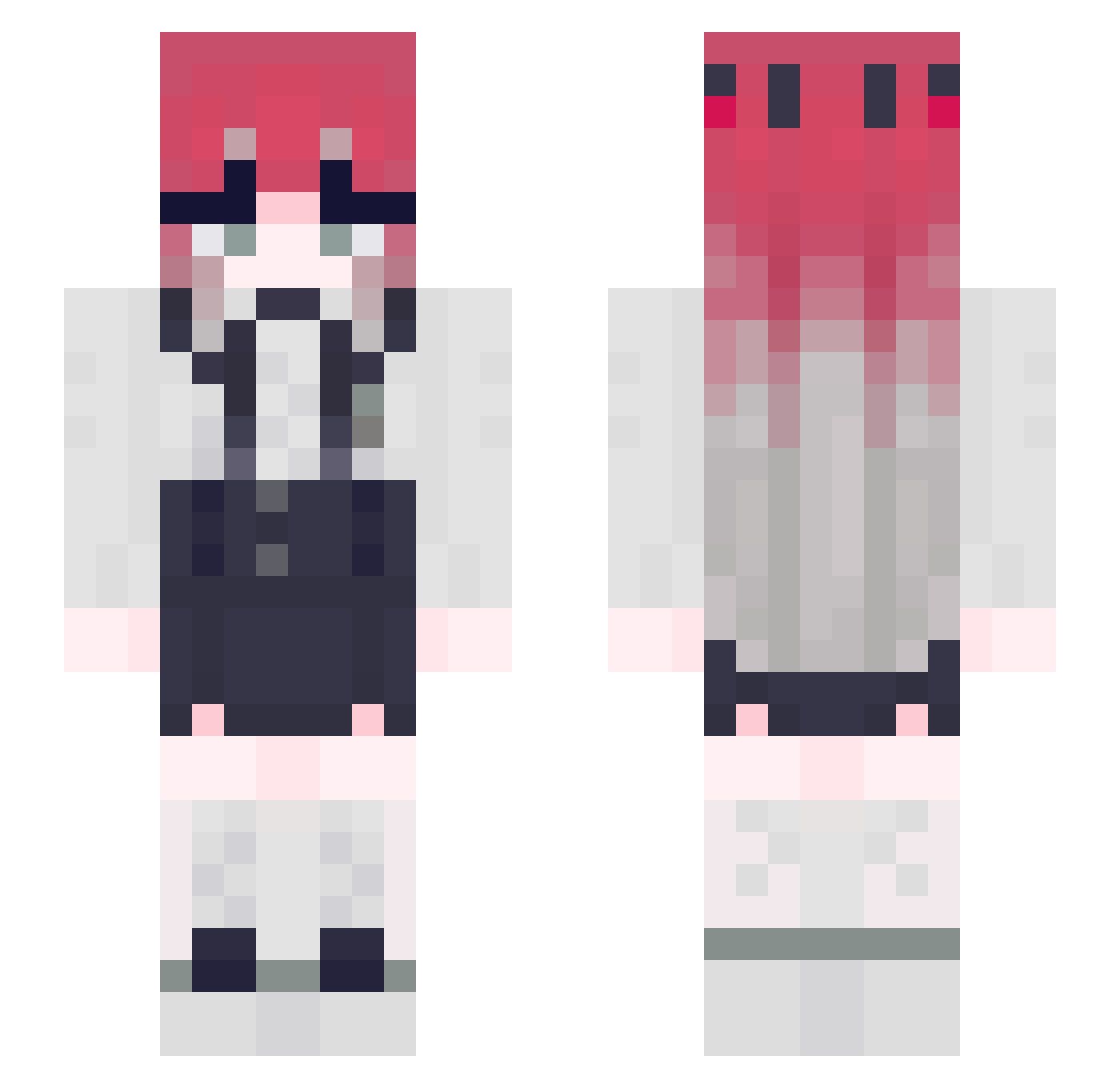 __rin Minecraft skin, front and back view