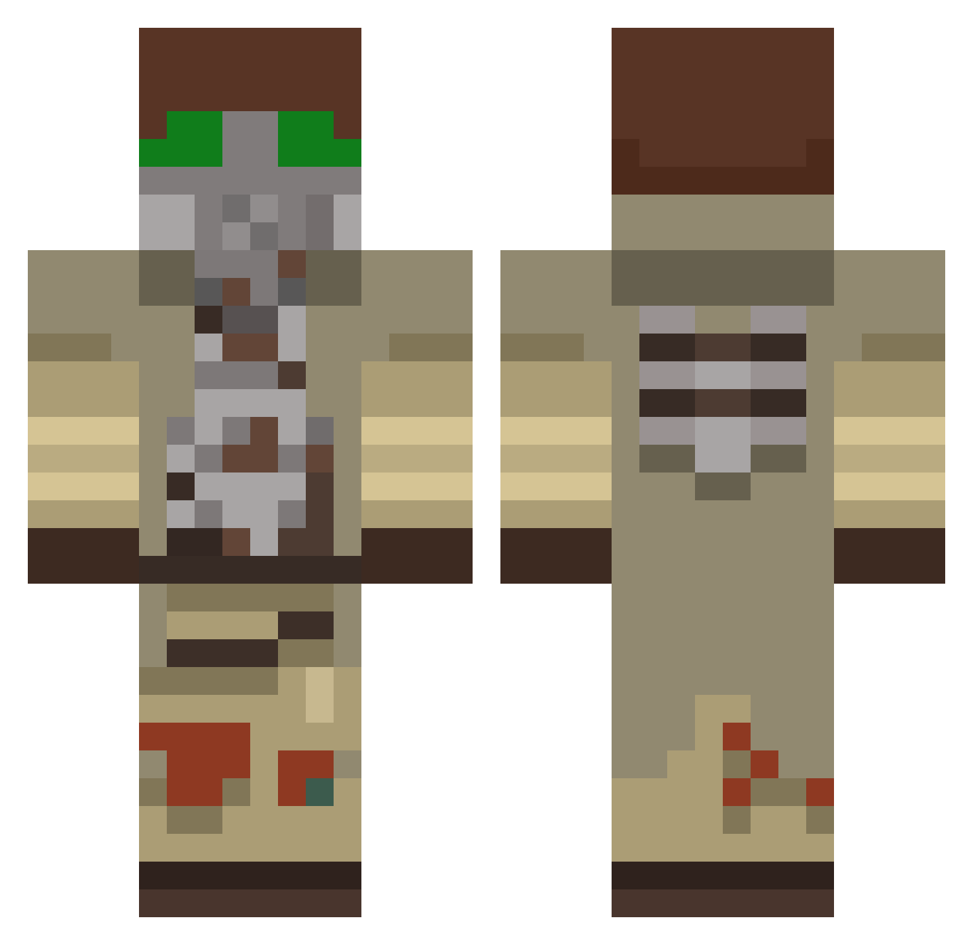 eliotmomo Minecraft skin, front and back view
