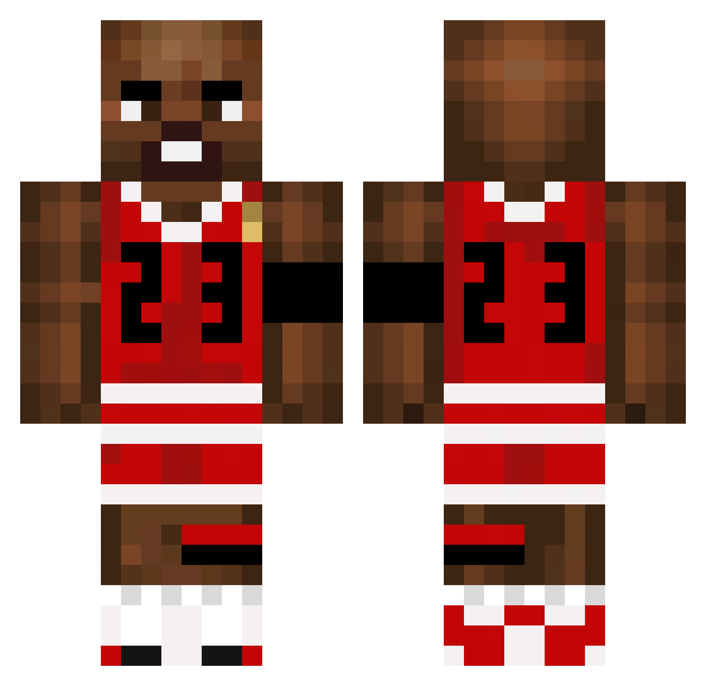Obi_Kenobi_ Minecraft skin, front and back view