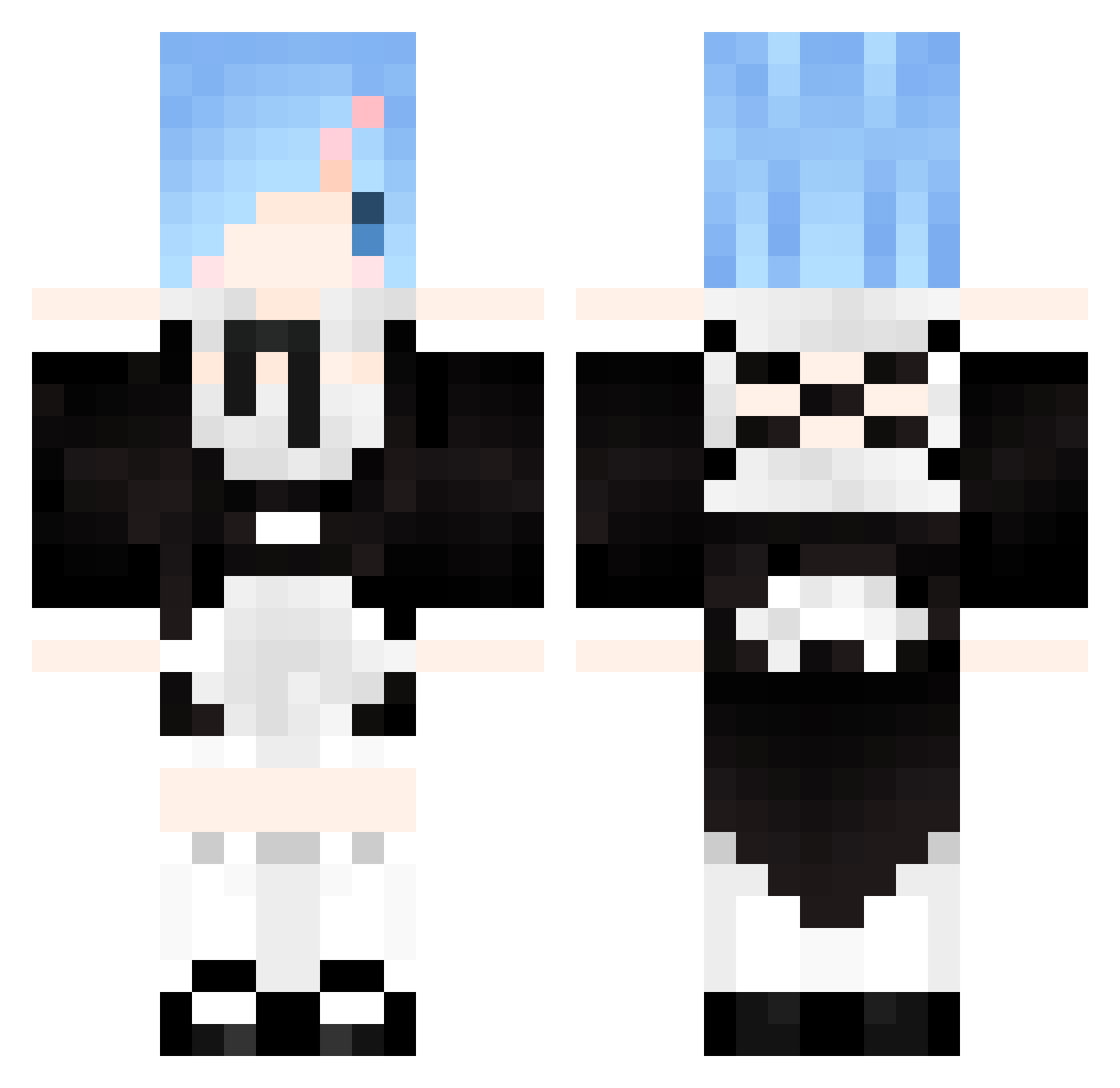 bensonchiang Minecraft skin, front and back view