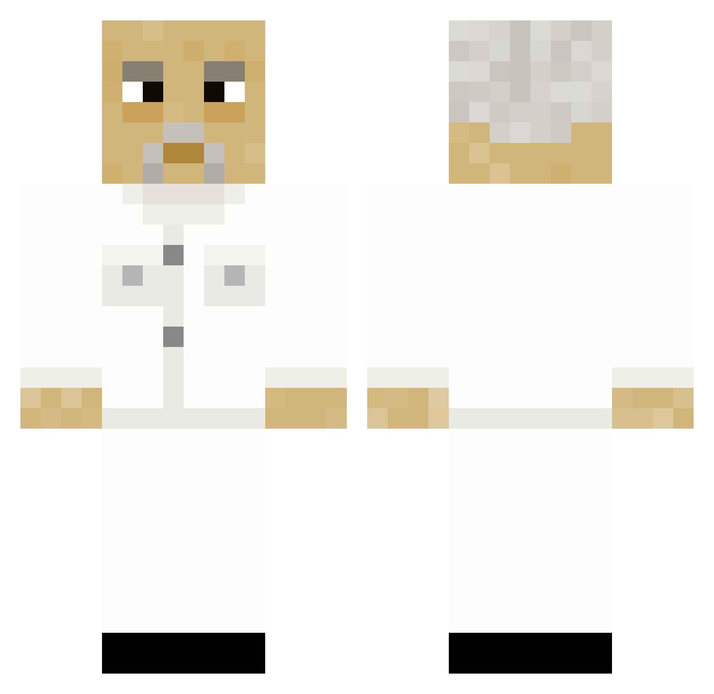 Smoothieofgusty Minecraft skin, front and back view