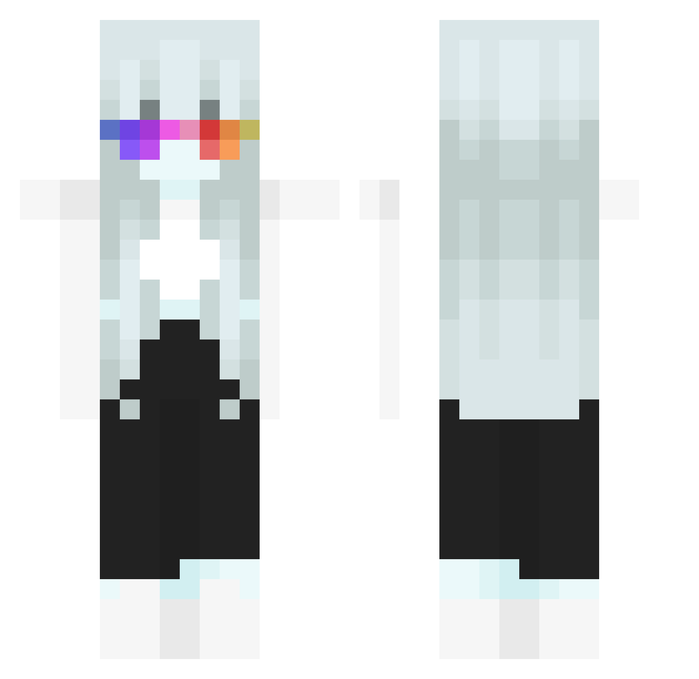 Kimfan_Solider Minecraft skin, front and back view