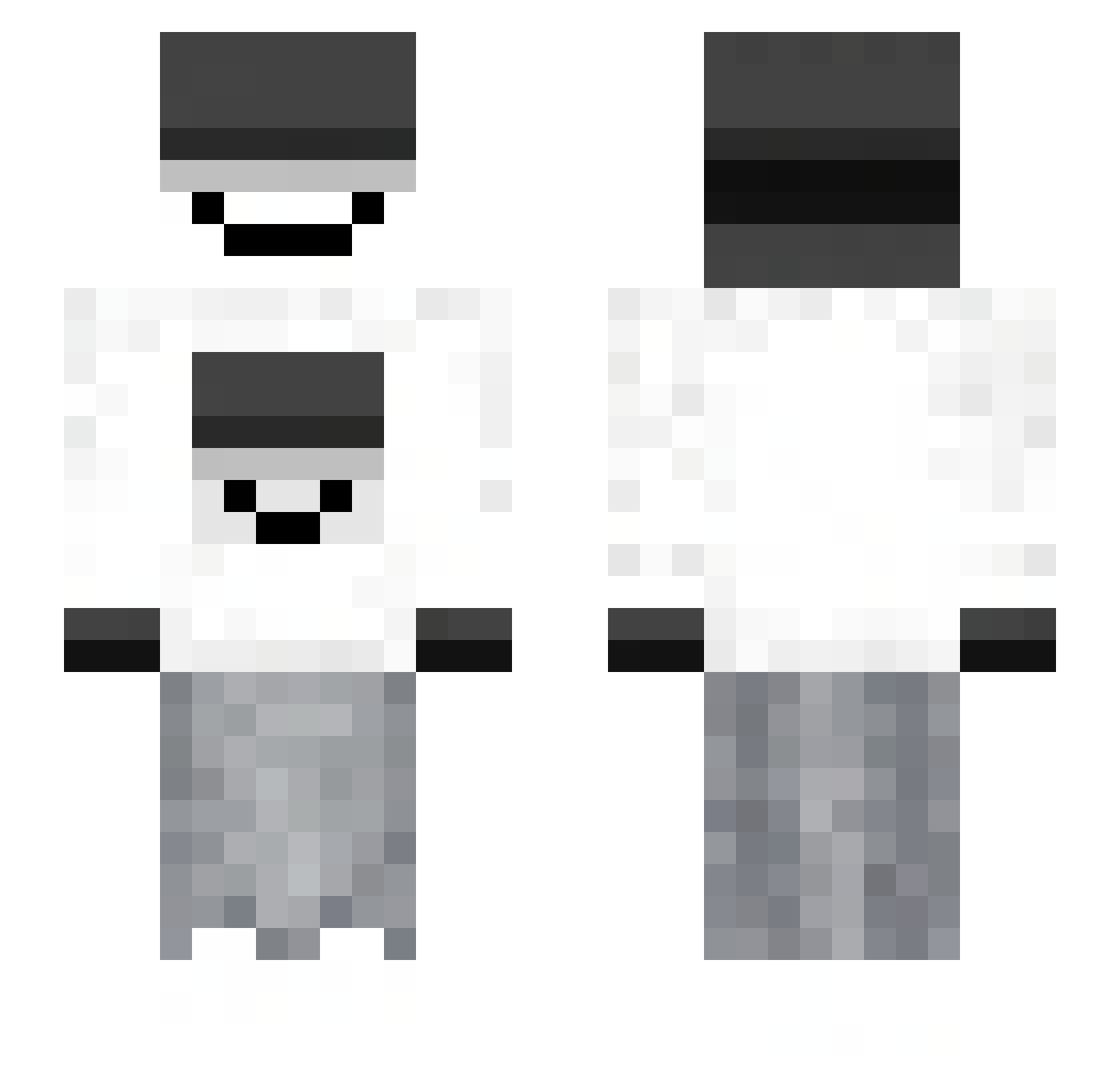 ShadyBoi123 Minecraft skin, front and back view
