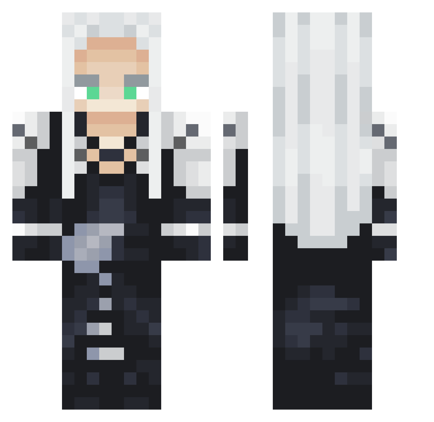 h3nDy14 Minecraft skin, front and back view
