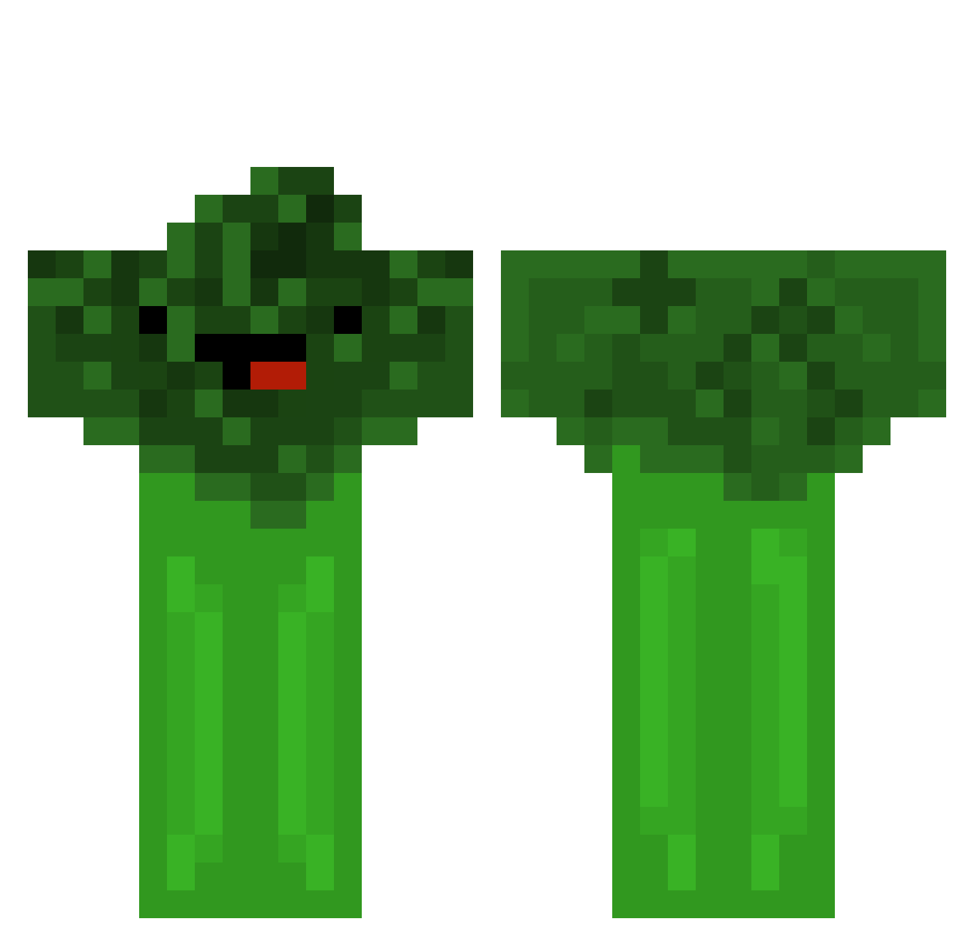 Very_special Minecraft skin, front and back view