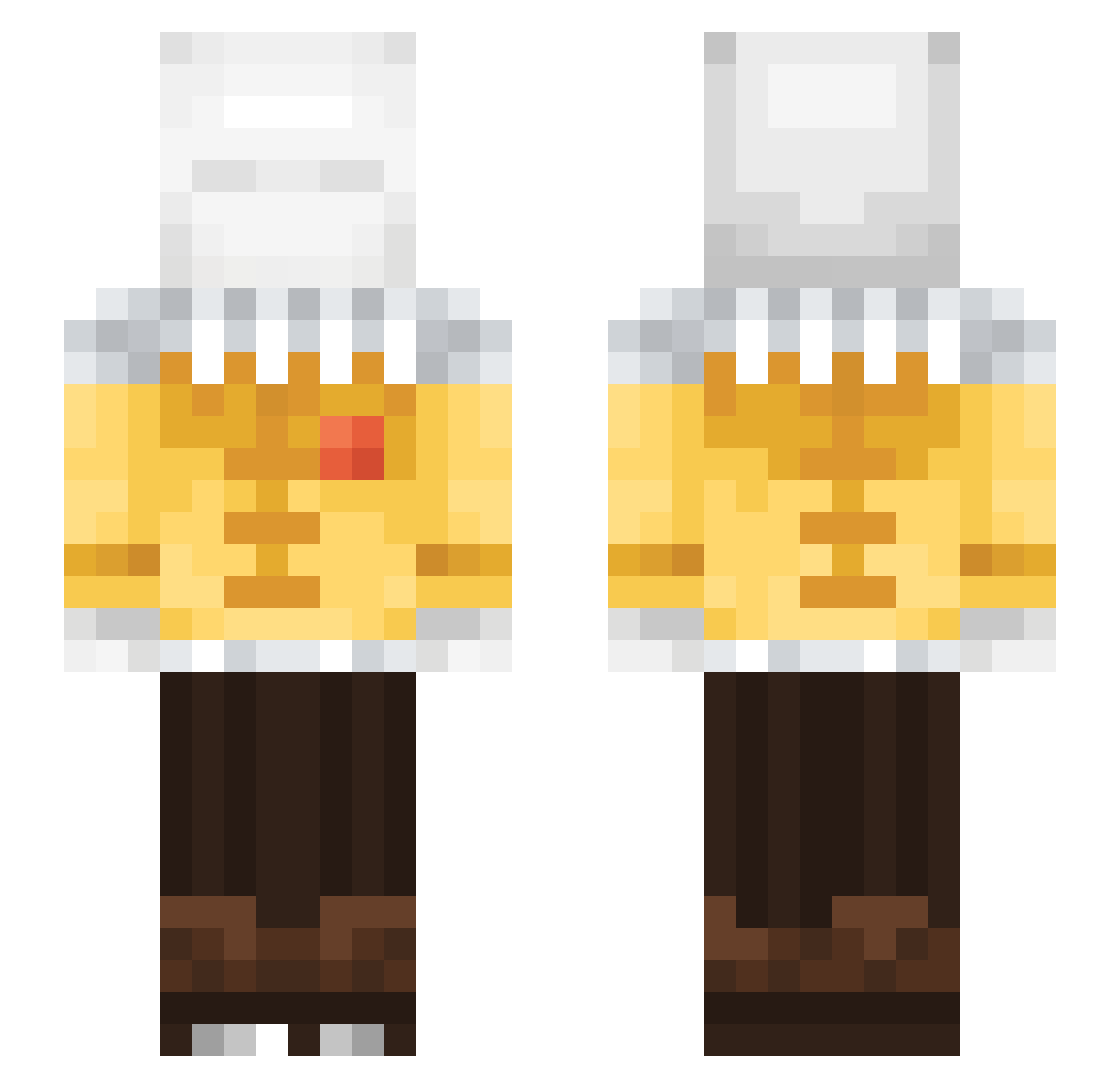 __poligon__ Minecraft skin, front and back view