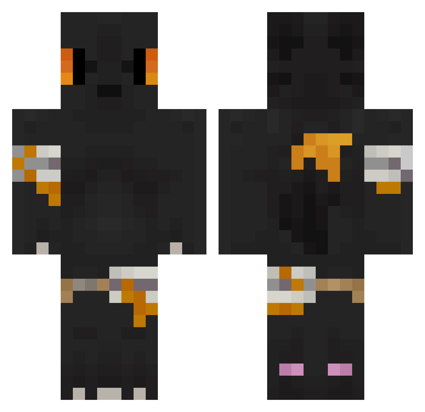 ThatOneProto Minecraft skin, front and back view