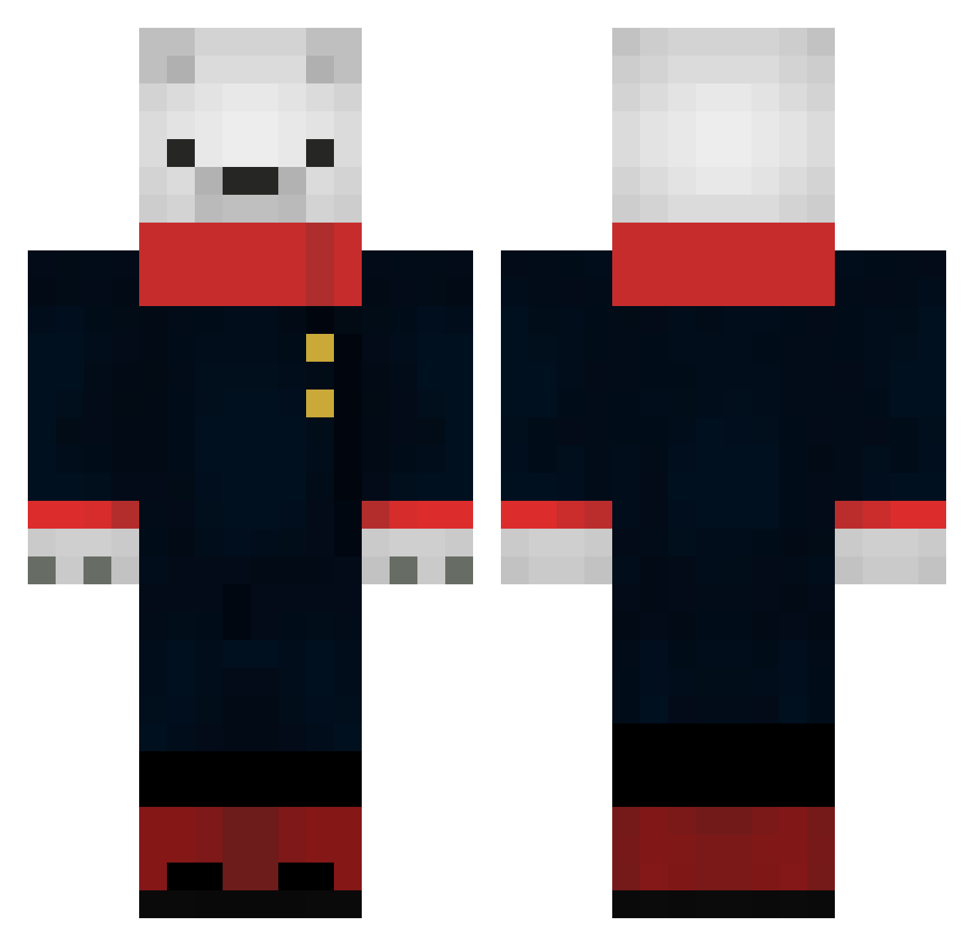 sonday123 Minecraft skin, front and back view
