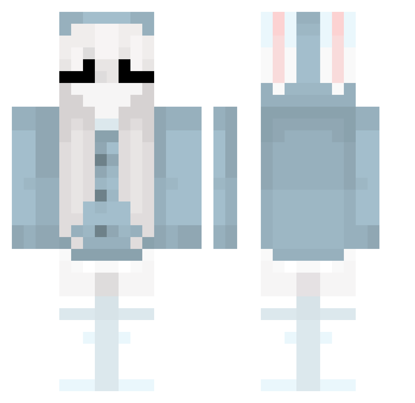 MirkoRostedt Minecraft skin, front and back view