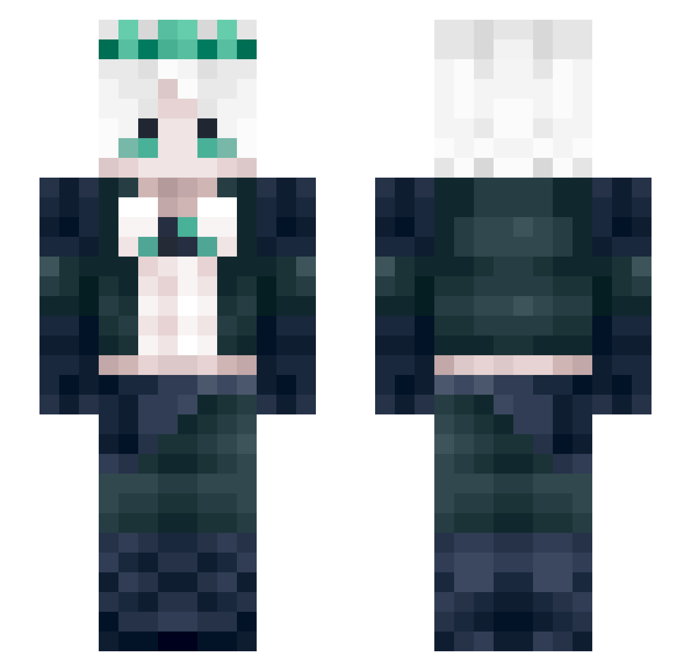 Zylize Minecraft skin, front and back view