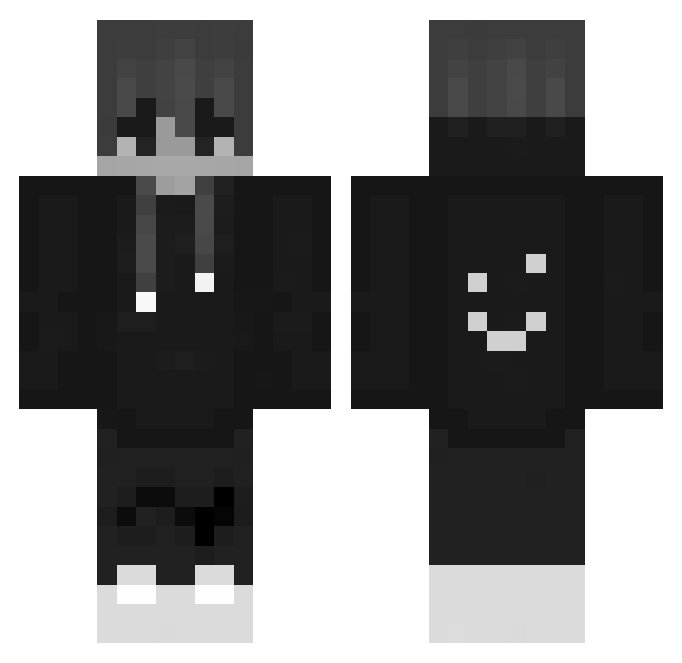 XAgent009 Minecraft skin, front and back view