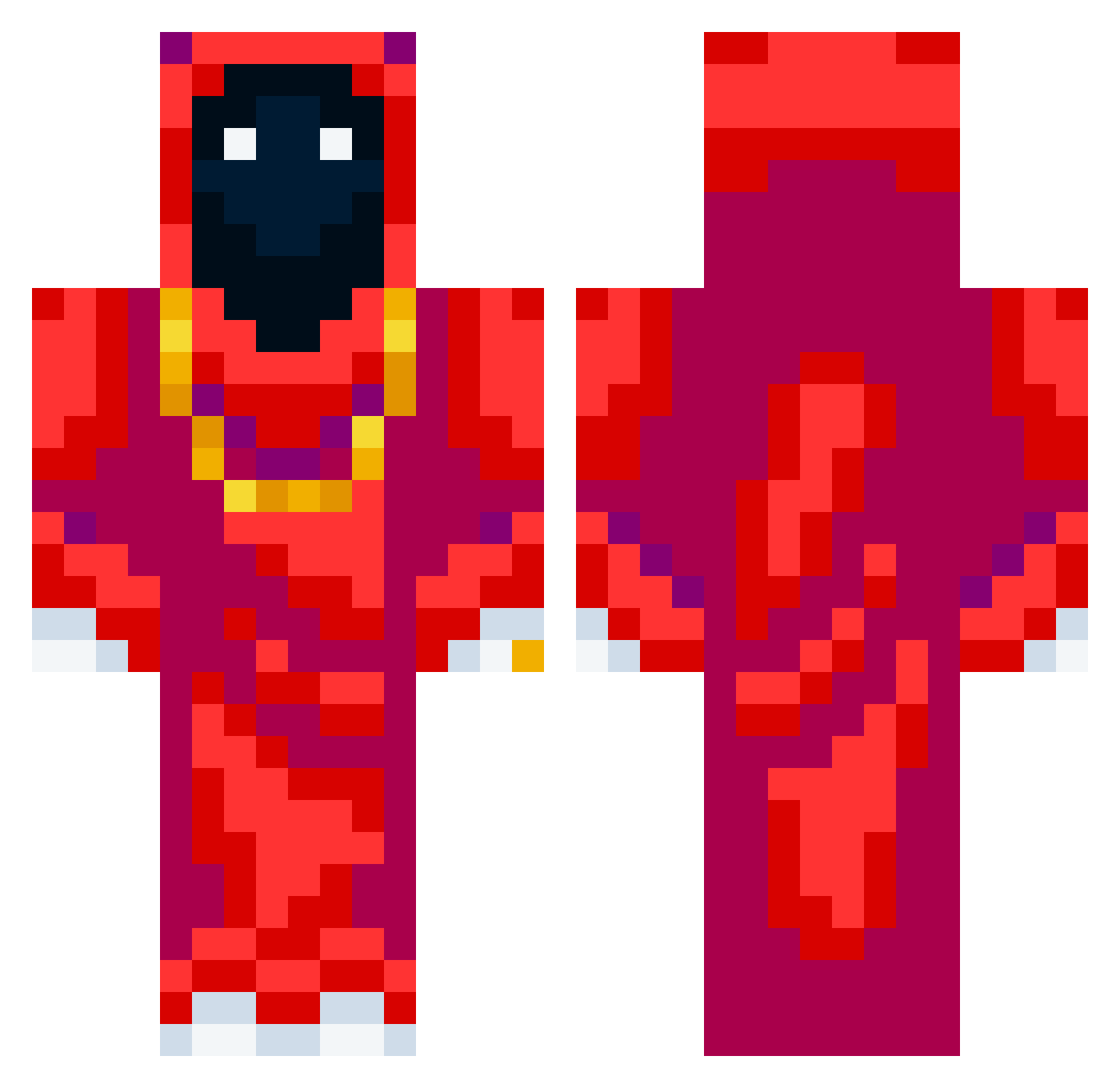 Thanasid_14 Minecraft skin, front and back view