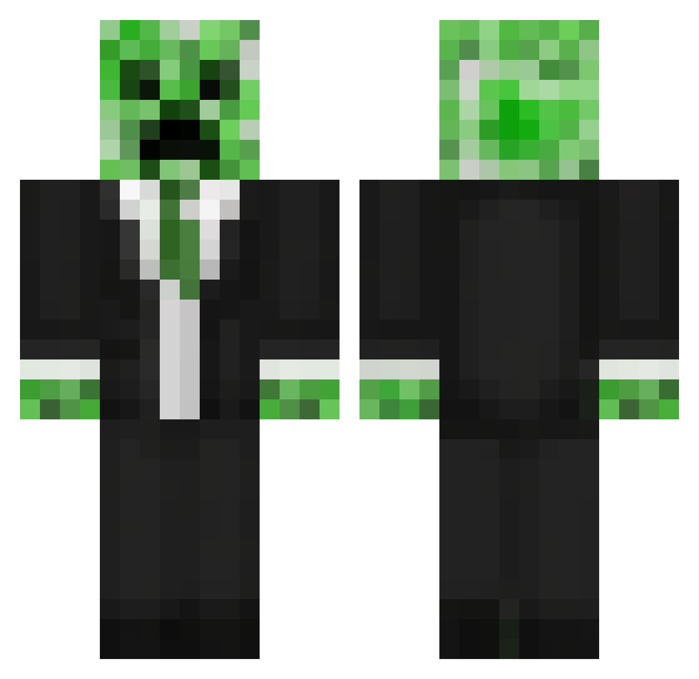 RealZsil Minecraft skin, front and back view