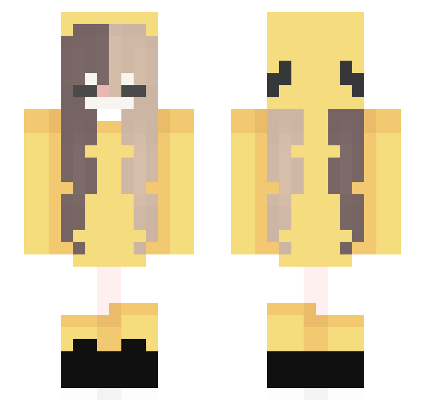 wcook1 Minecraft skin, front and back view