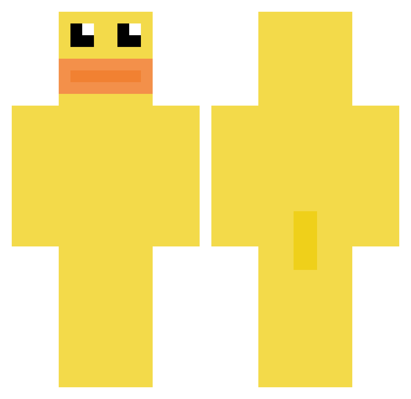 ssoapbar Minecraft skin, front and back view