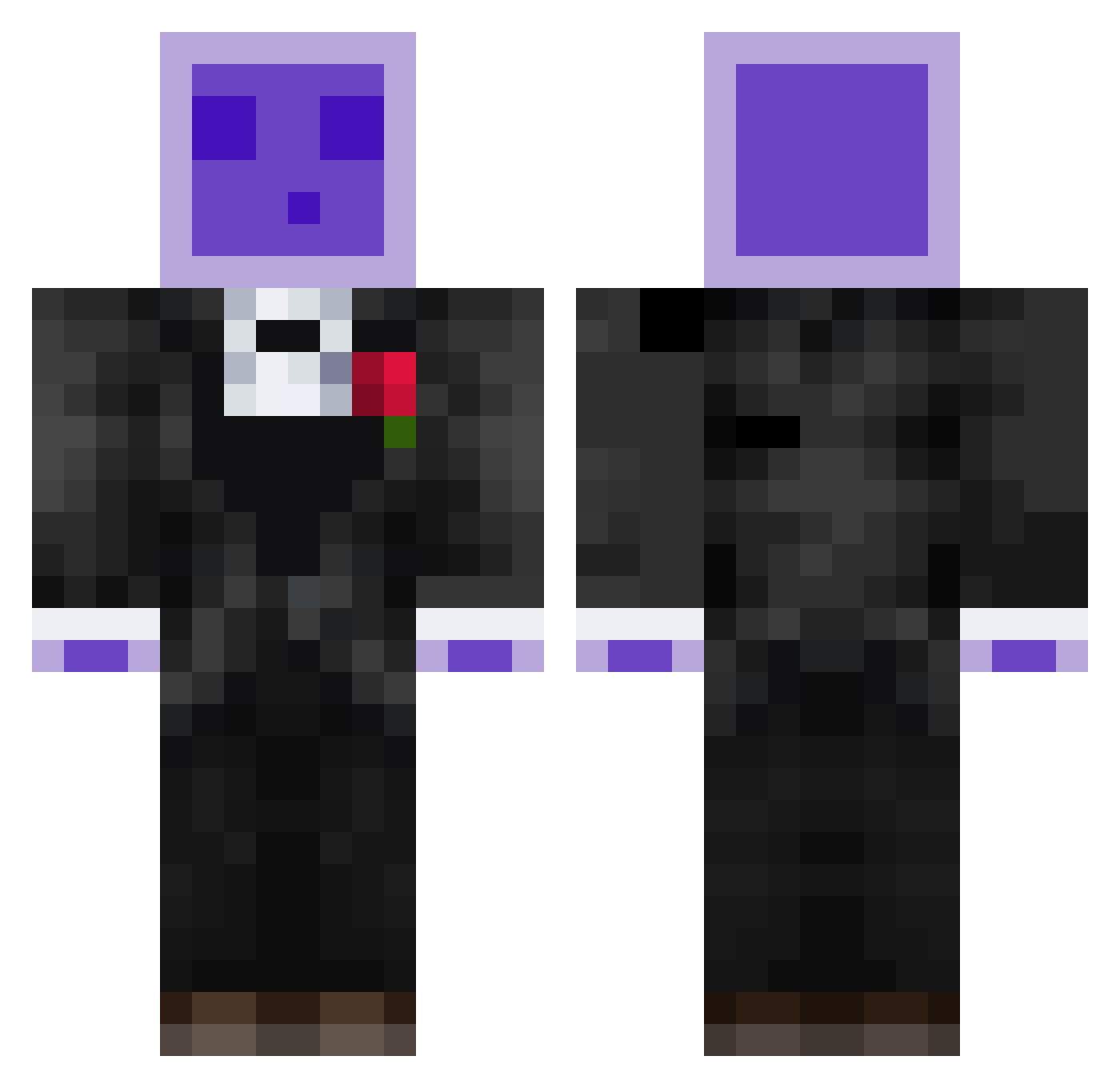 nmaxz Minecraft skin, front and back view