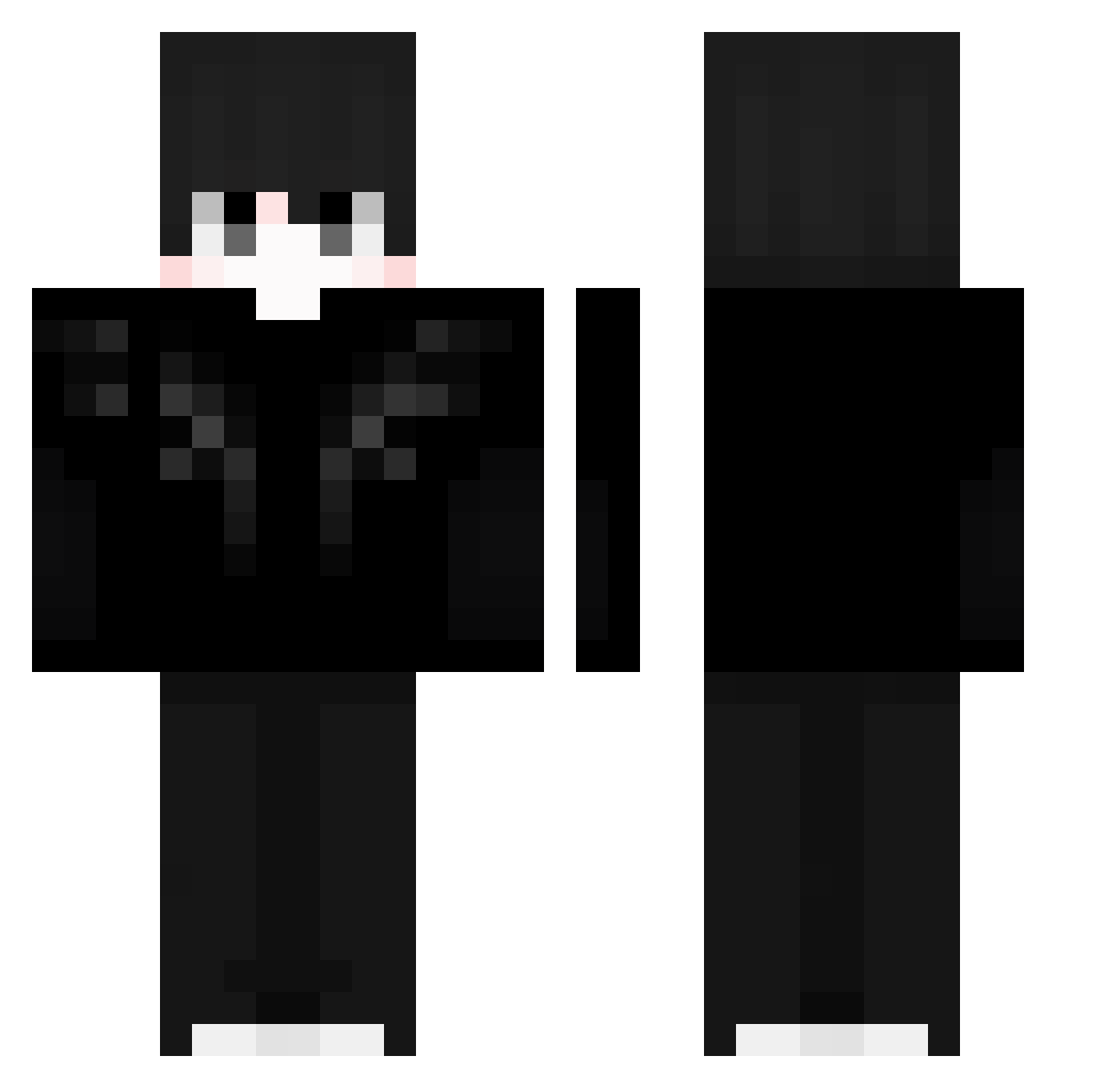 Xanvse_ Minecraft skin, front and back view