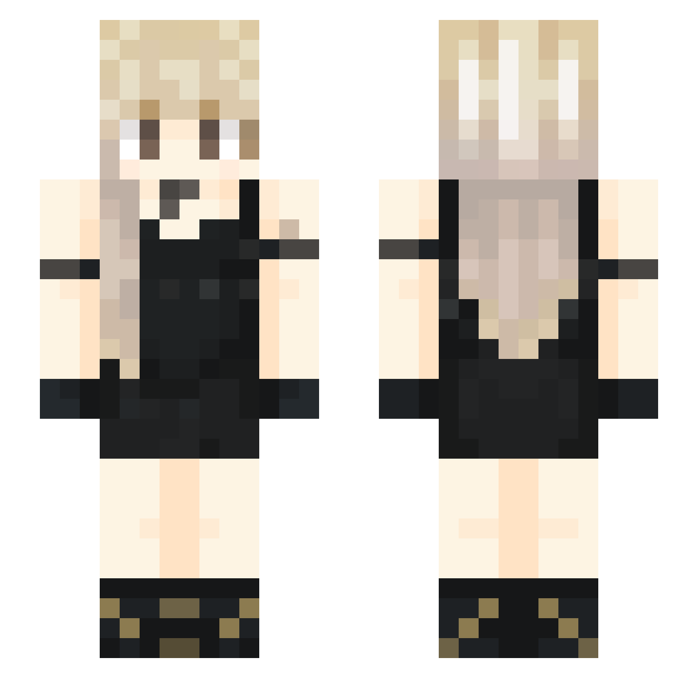 Frost_1402 Minecraft skin, front and back view