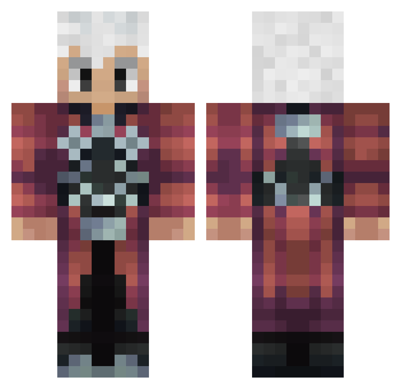 x_rezmir_x Minecraft skin, front and back view