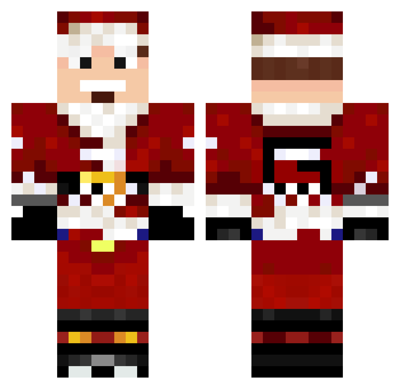 SrDanteh12 Minecraft skin, front and back view