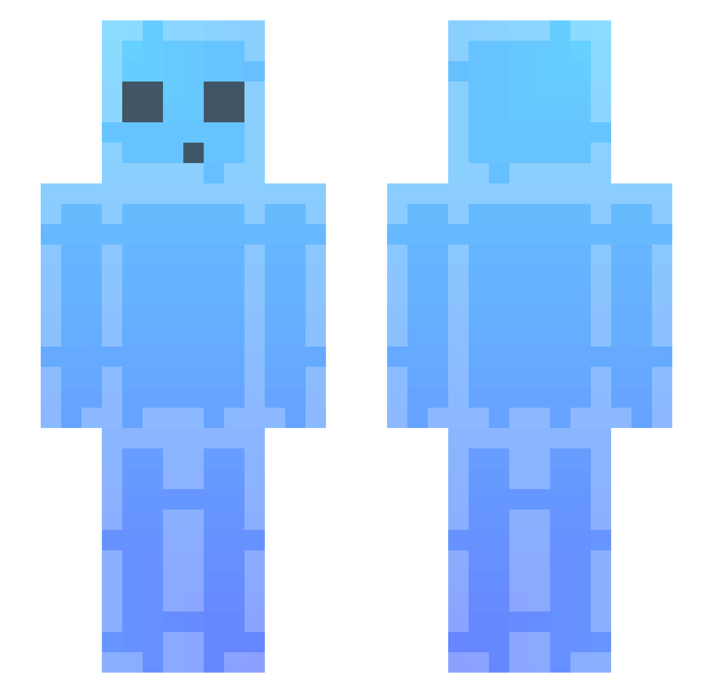TheSalamander_ Minecraft skin, front and back view