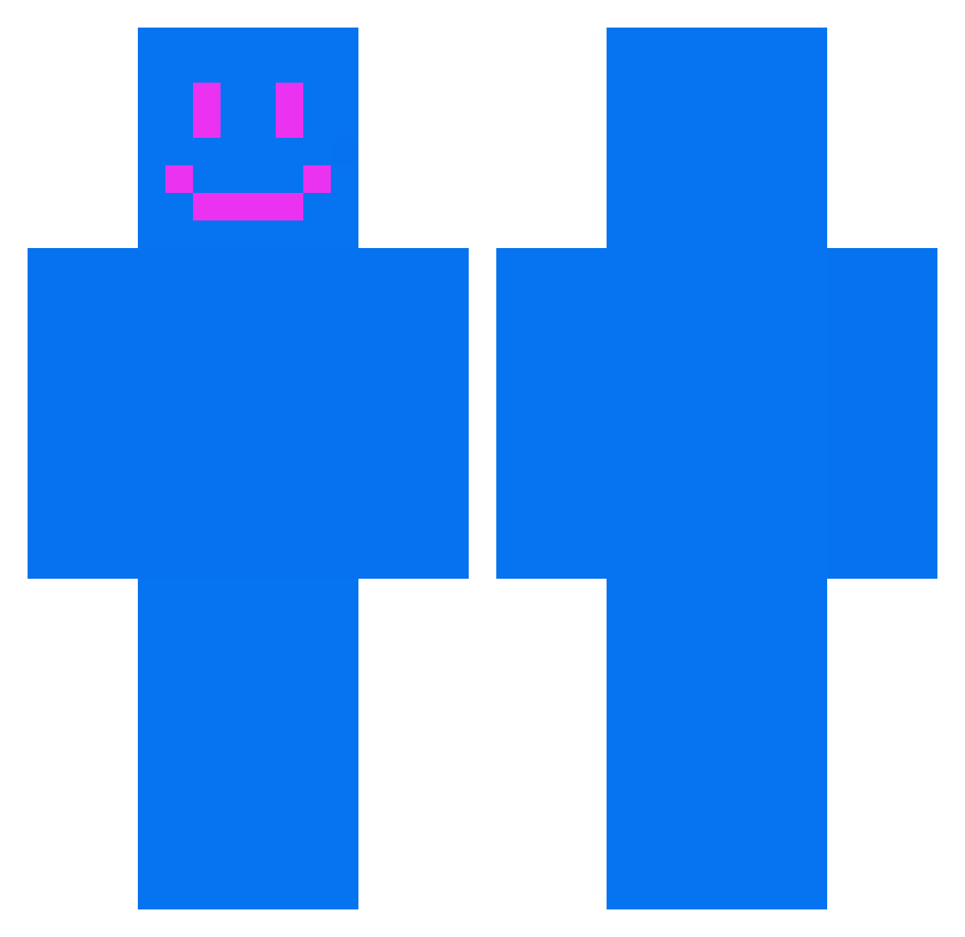 SteveCobsIrl Minecraft skin, front and back view
