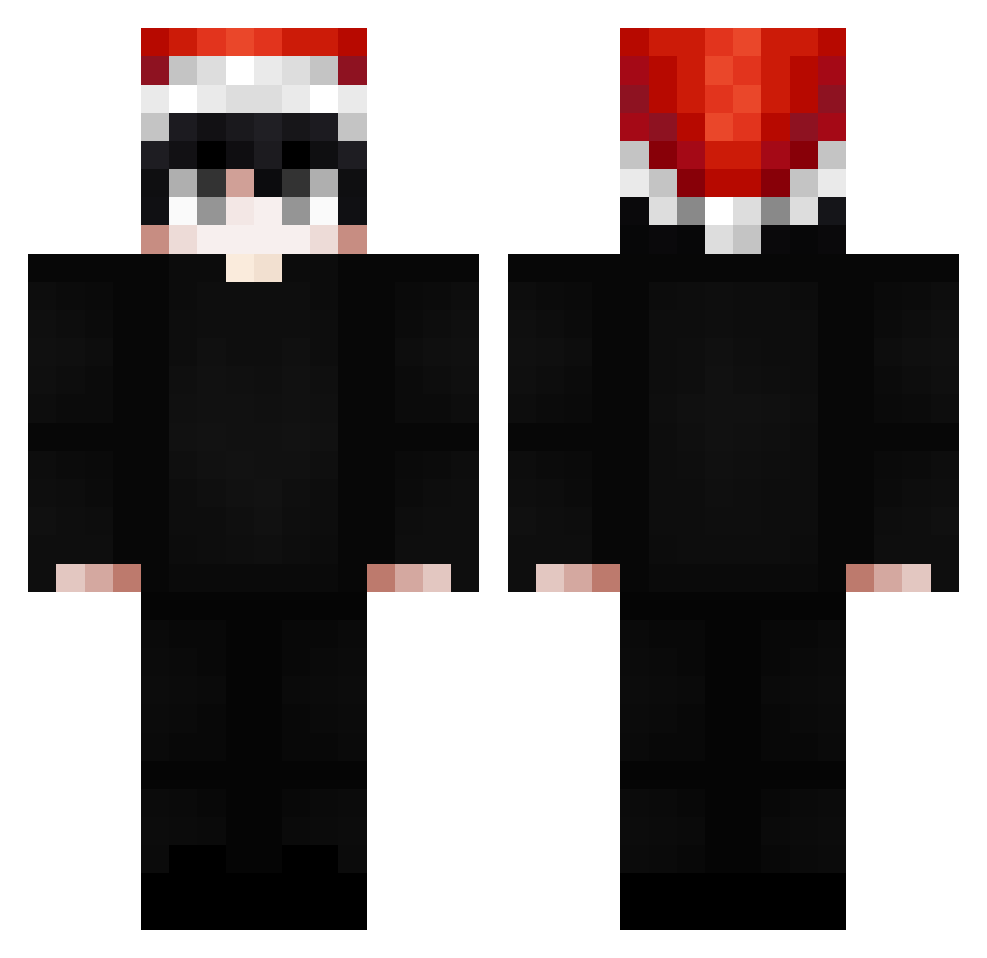 xcjayden Minecraft skin, front and back view