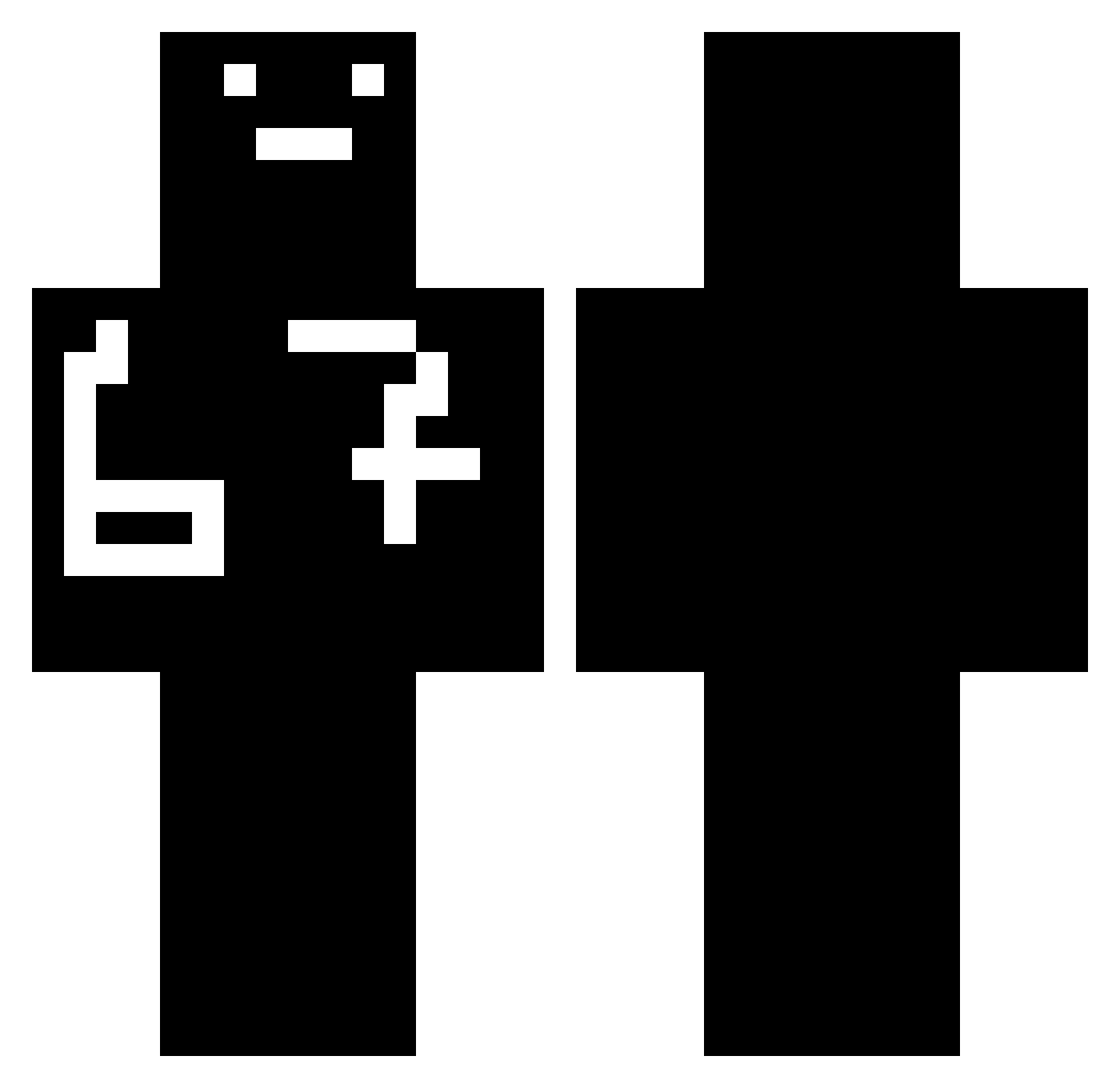 SUU130PM Minecraft skin, front and back view