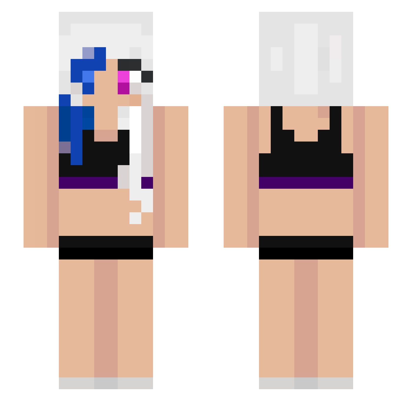 ImKairis Minecraft skin, front and back view