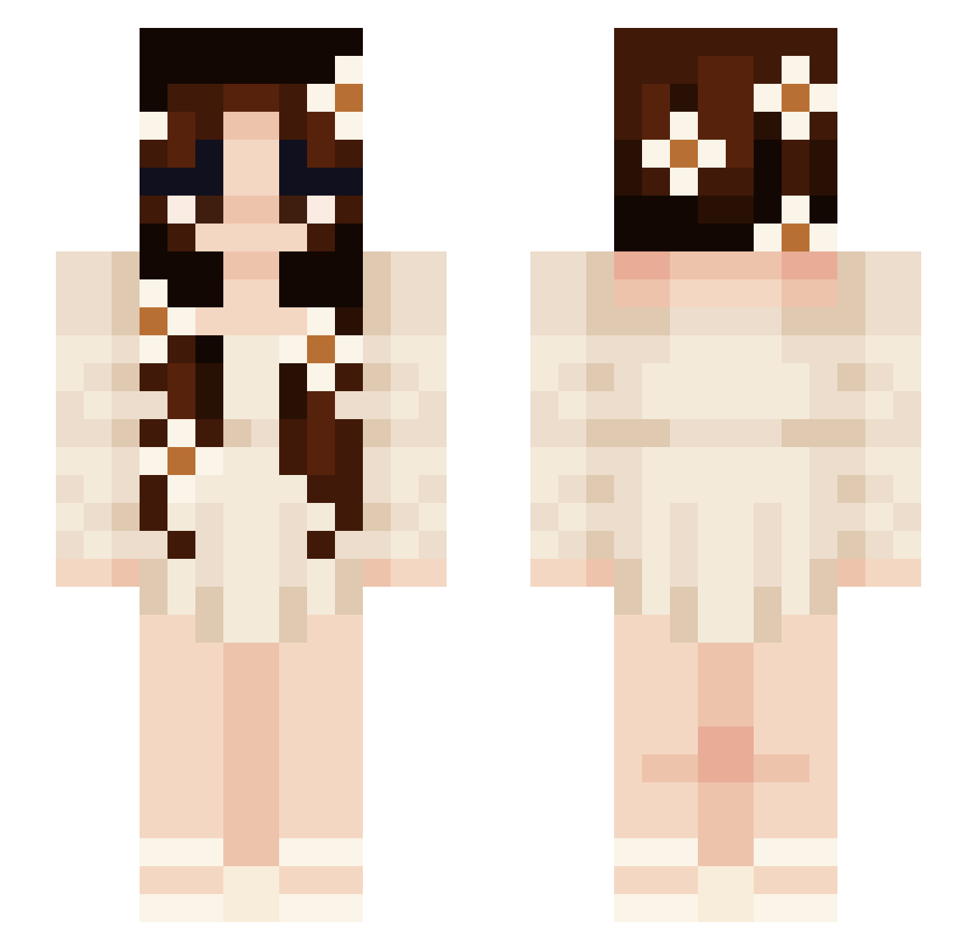 rxhvss Minecraft skin, front and back view